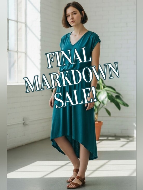 Massimo Dresses & Skirts - MASSIMO Teal High Low Dress - Size XXL